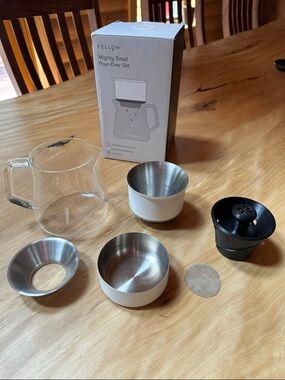 Fellow Matte White Stagg (X) Dripper Pour-Over Set - White & Stainless